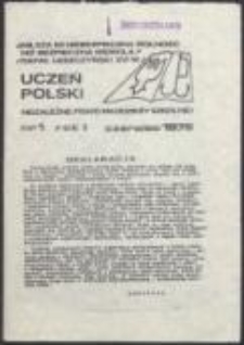 Uczeń Polski. Niezależne pismo młodzieży szkolnej, nr 1