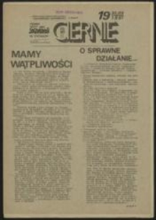 Ciernie. Pismo NSZZ "Solidarność" w Tychach, nr 19